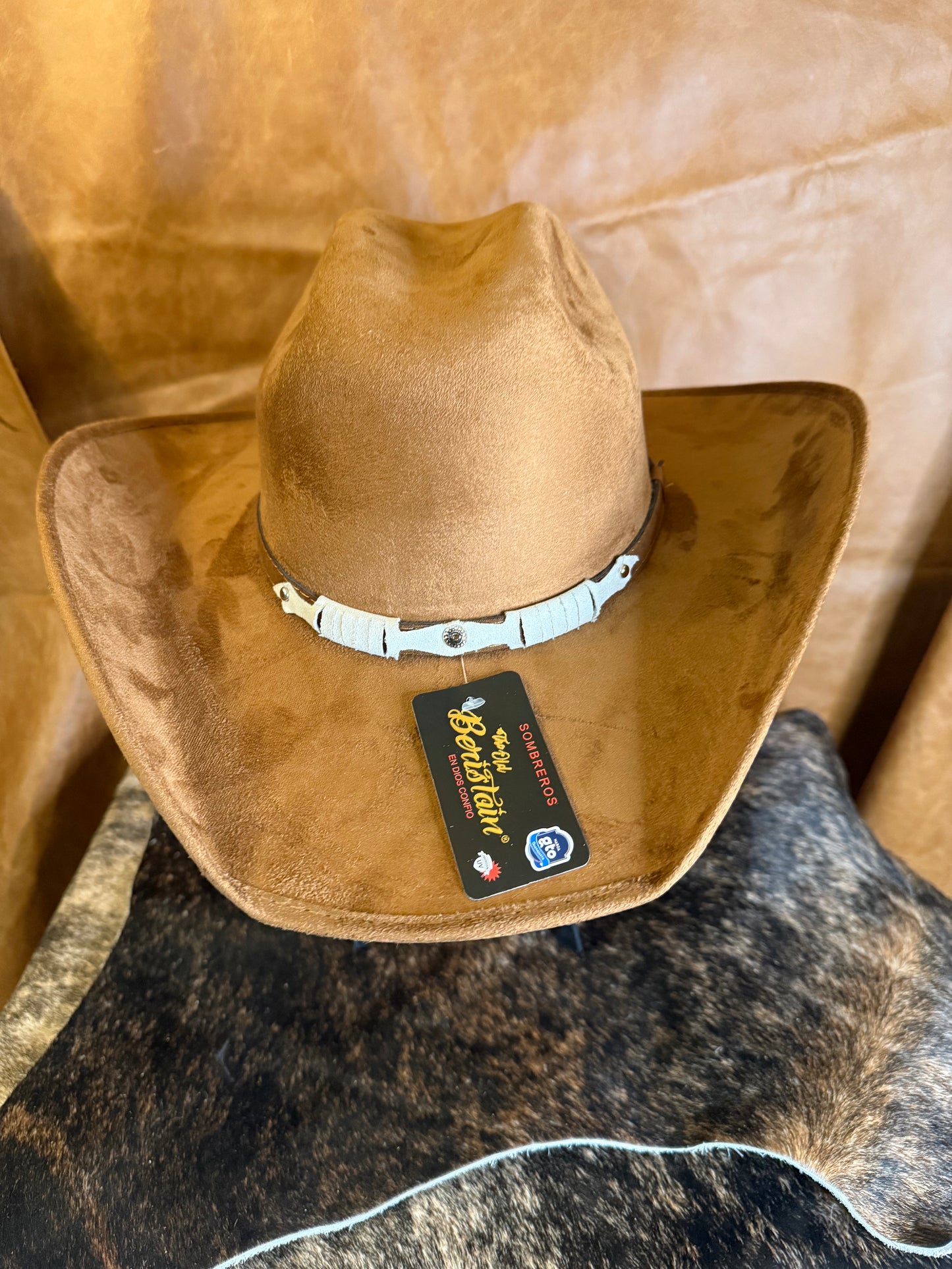 CAMEL  SUEDE  HAT