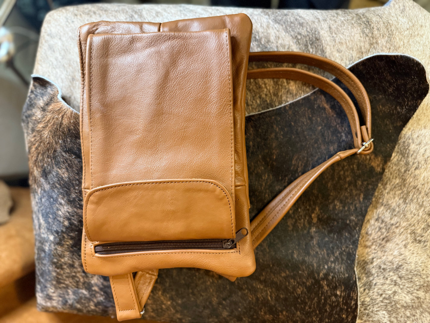 CROSSBODY LEATHER BAG