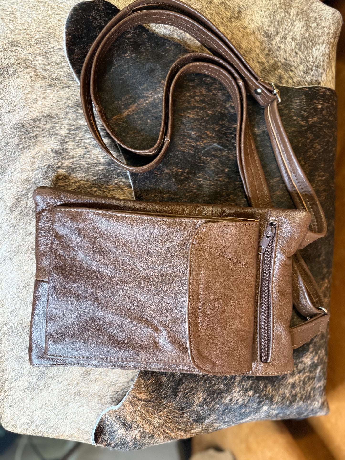 CROSSBODY LEATHER BAG