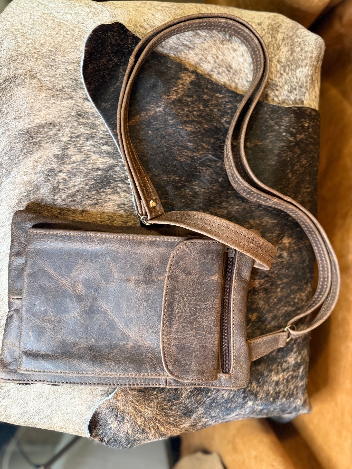 CROSSBODY LEATHER BAG
